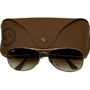 B&L Ray Ban Ambermatic‎ Aviator Sunglasses Brown Lenses Top Gun Case Included